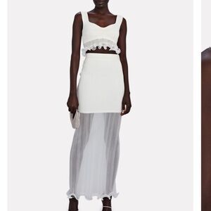 HERVE LEGER Bra Top w/ Ruffle NWT Size S